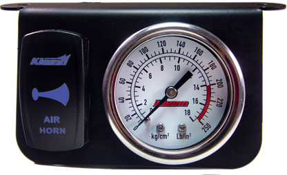 Kleinn Air Horns - 1303B - Panel Gauge W/ Rocker Horn Button
