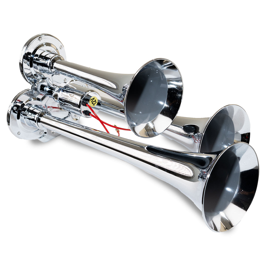 Kleinn Air Horns - 130 - Chrome Triple Air Horn
