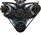 Pontiac Style Track Serpentine System - PS & ALT - Billet Accessories - Black