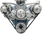 Pontiac Style Track Serpentine System - PS & ALT - Billet Accessories - Chrome