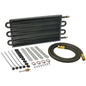 6 Pass 18" Series 7000 Copper/Aluminum Tube&Fin Transmission Cooler Kit -6AN