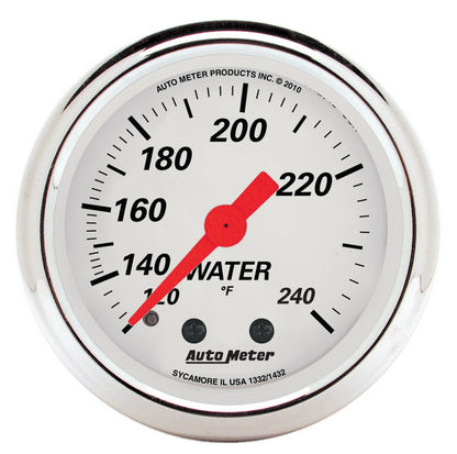 2-1/16 In. WATER TEMPERATURE 120-240 Fahrenheit ARCTIC WHITE