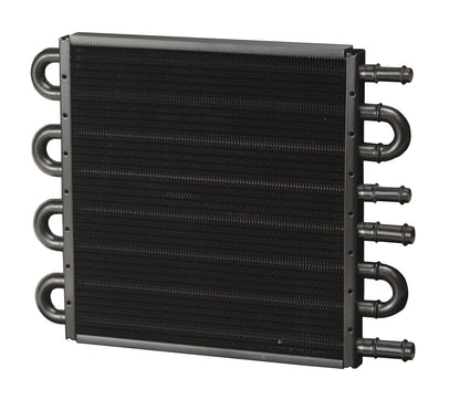 4 & 4 Pass Dual Circuit Tube&Fin Cooler 11/32" & 1/2" Barb