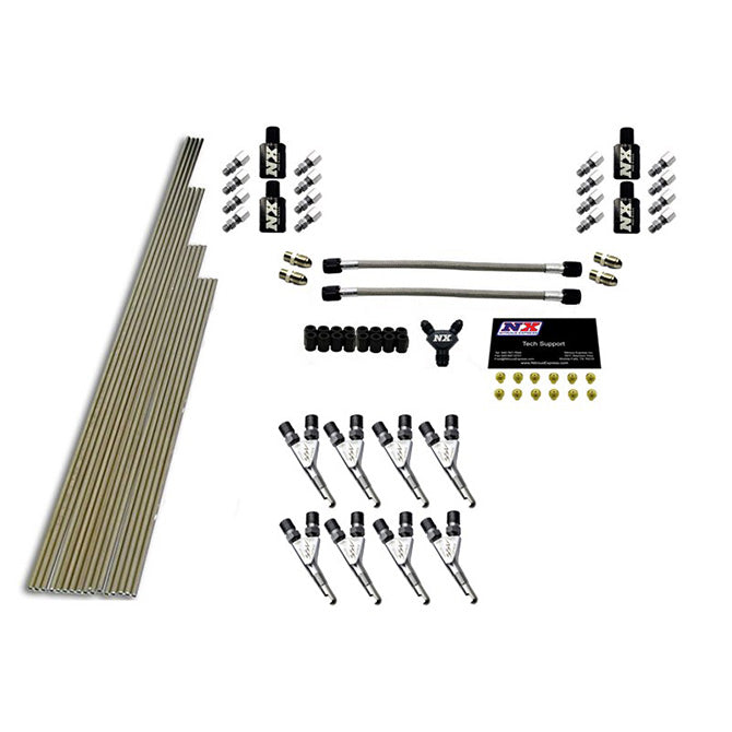 Nitrous Express - 8-CYL SSV/STD PLUMBING KIT W/O SOLENOIDS W/ 300HP JETS (INCL. ALL NECESS. HARD.) - 13390