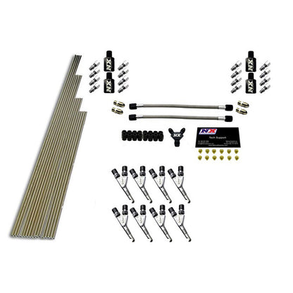Nitrous Express - 8-CYL SSV/STD PLUMBING KIT W/O SOLENOIDS W/ 300HP JETS (INCL. ALL NECESS. HARD.) - 13390