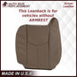 2003-2007 Chevy Silverado/Avalanche & GMC Sierra Work Truck Seat Cover in Tan 40/20/40 (Leanback Without Armrest): Choose Leather or Vinyl