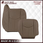2003-2007 Chevy Silverado/Avalanche & GMC Sierra Work Truck Seat Cover in Tan 40/20/40 (Leanback Without Armrest): Choose Leather or Vinyl
