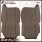 2003-2007 Chevy Silverado/Avalanche & GMC Sierra Work Truck Seat Cover in Tan 40/20/40 (Leanback Without Armrest): Choose Leather or Vinyl