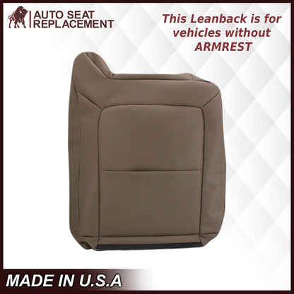 2003-2007 Chevy Silverado/Avalanche & GMC Sierra Work Truck Seat Cover in Tan 40/20/40 (Leanback Without Armrest): Choose Leather or Vinyl