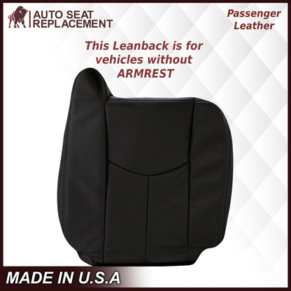 2003-2007 Chevy Silverado/Avalanche & GMC Sierra work Truck Seat Cover in Dark Gray 40/20/40 (Leanback Without Armrest): Choose Leather or Vinyl