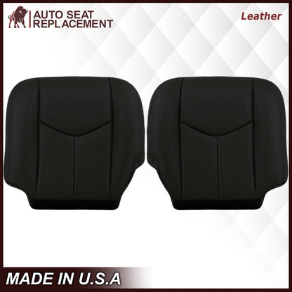 2003-2007 Chevy Silverado/Avalanche & GMC Sierra work Truck Seat Cover in Dark Gray 40/20/40 (Leanback Without Armrest): Choose Leather or Vinyl
