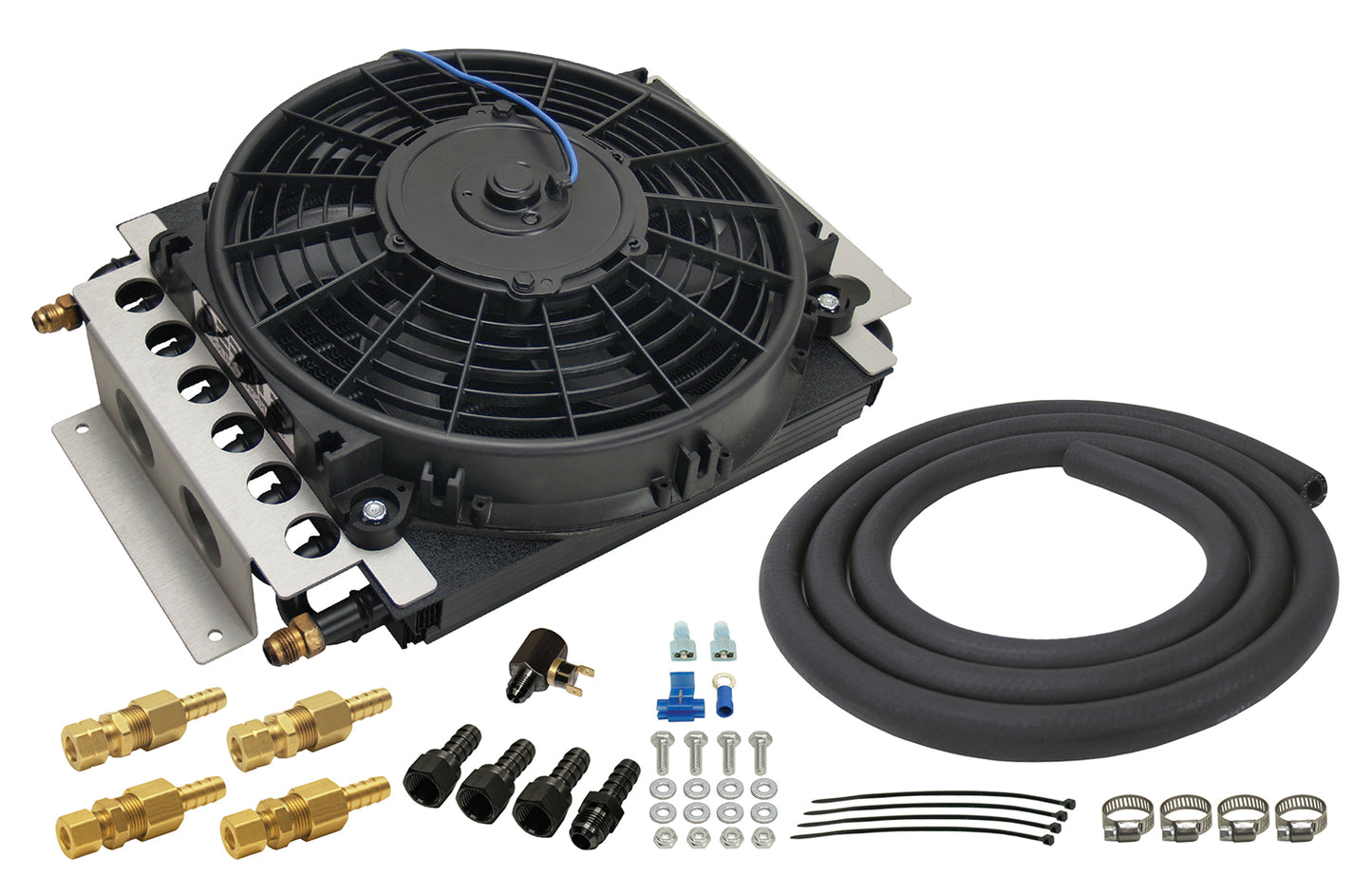 16 Pass Electra-Cool Remote Transmission Cooler Kit -6AN Inlets