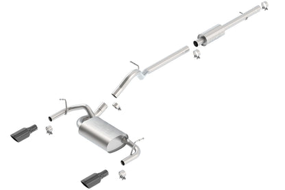 2012-2018 Jeep Wrangler JKU Cat-Back Exhaust System Touring