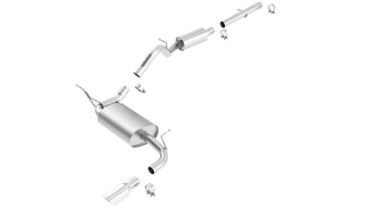 JK Wrangler 2 Door 2012-2018 Cat-Back Exhaust System Touring