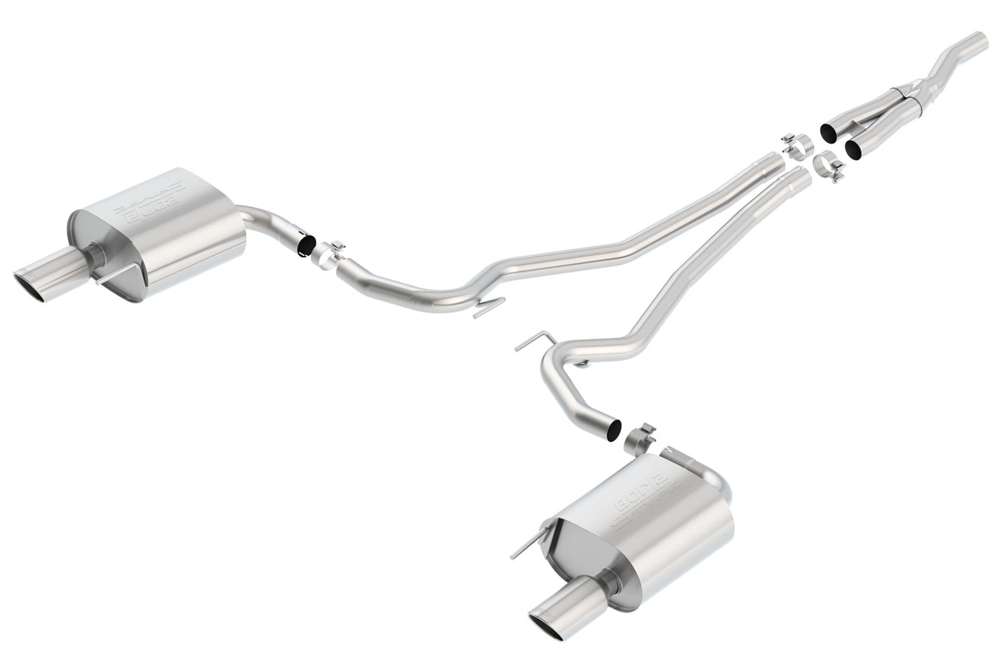 2015-2021 Ford Mustang 2.3L EcoBoost/ 3.7L V6 Cat-Back Exhaust System S-Type
