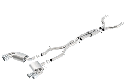 2016-2023 Chevrolet Camaro SS 3 In. With Dual Tips Cat-Back Exhaust System S-Type