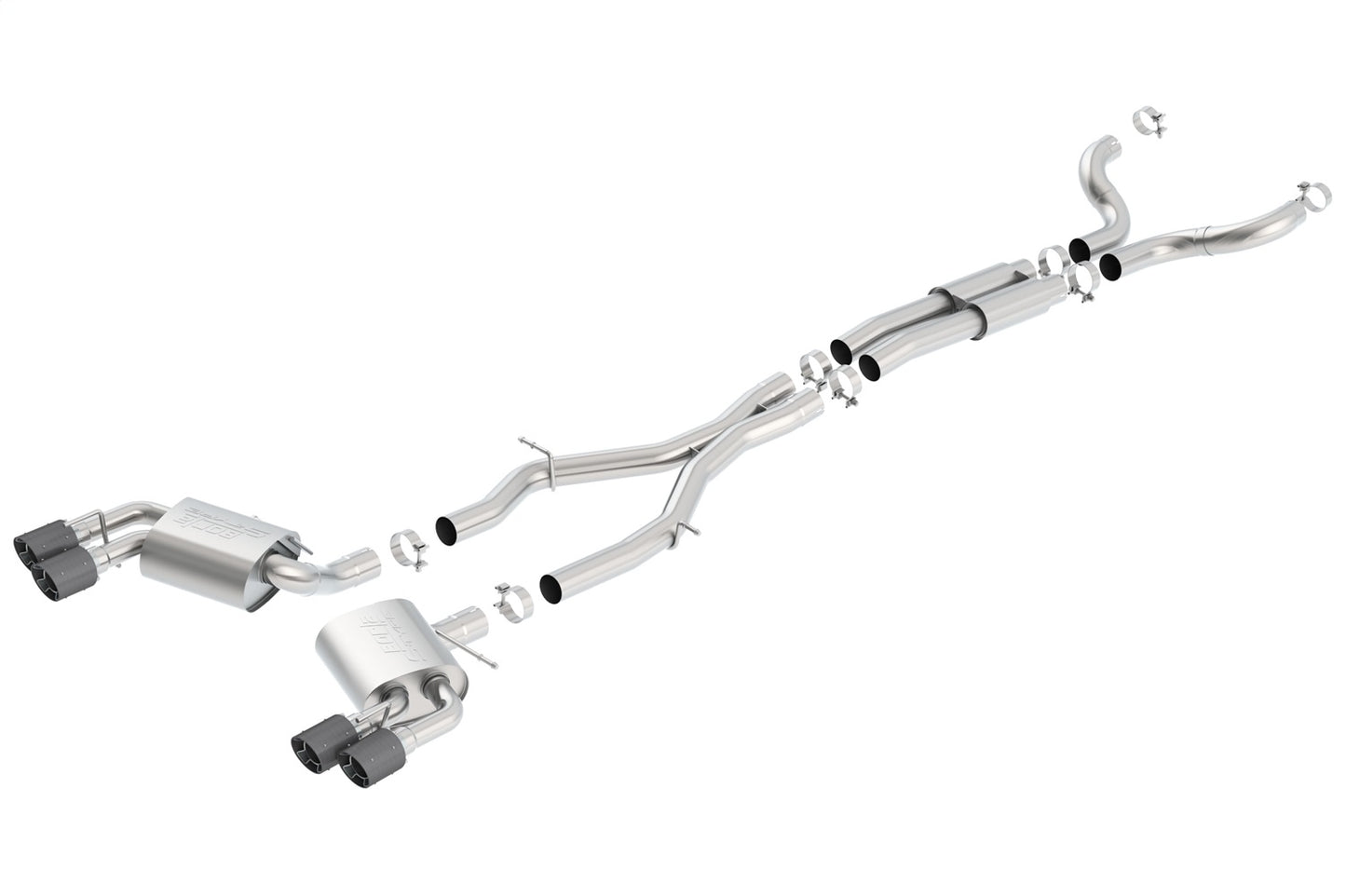 2016-2023 Chevrolet Camaro SS 3 In. With Dual Tips Cat-Back Exhaust System S-Type