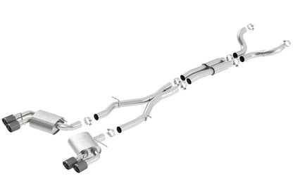 2016-2023 Chevrolet Camaro SS 3 In. With Dual Tips Cat-Back Exhaust System ATAK