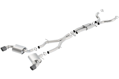 2016-2023 Chevrolet Camaro SS 3 In. With Single Tips Cat-Back Exhaust System S-Type