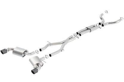2016-2023 Chevrolet Camaro SS 3 In. With Single Tips Cat-Back Exhaust System S-Type