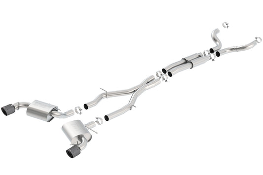 2016-2023 Chevrolet Camaro SS 3 In. With Single Tips Cat-Back Exhaust System S-Type
