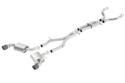 2016-2023 Chevrolet Camaro SS 3 In. With Single Tips Cat-Back Exhaust System ATAK