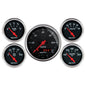5 PC. GAUGE KIT 3-3/8 In. & 2-1/16 In.  GPS SPEEDOMETER DESIGNER BLACK