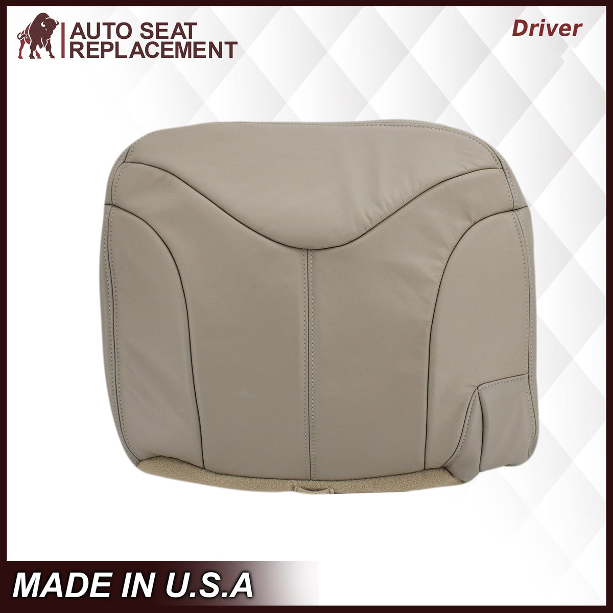 2000-2002 GMC Yukon XL Rear Back Captain Seat 50/50 or Bench Seat 60/40 Bottom Seat Cover Tan