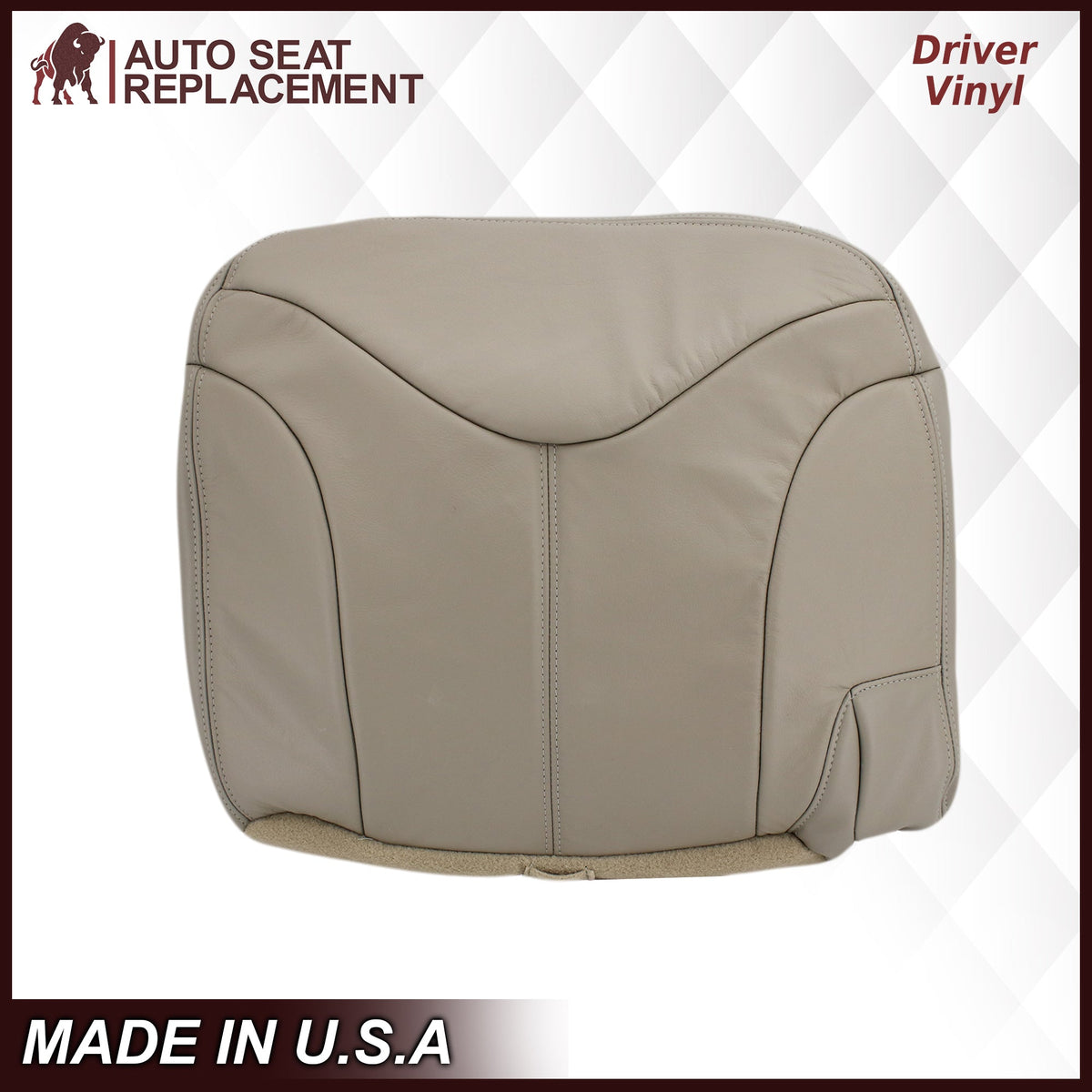 2000-2002 GMC Yukon XL Rear Back Captain Seat 50/50 or Bench Seat 60/40 Bottom Seat Cover Tan