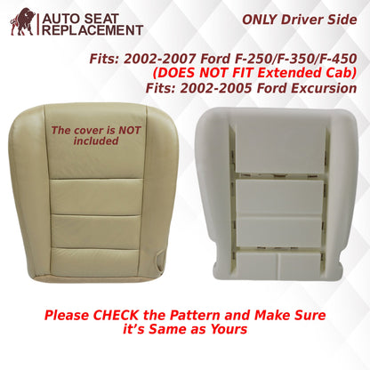 2002-2007 & 2008-2010 Ford F250 F350 Lariat/Ford Excursion Driver Bottom OR Passenger Bottom Cushion Foam