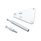 Small Block Ford Tensioner Bracket - AC & PS Elimination - Silver