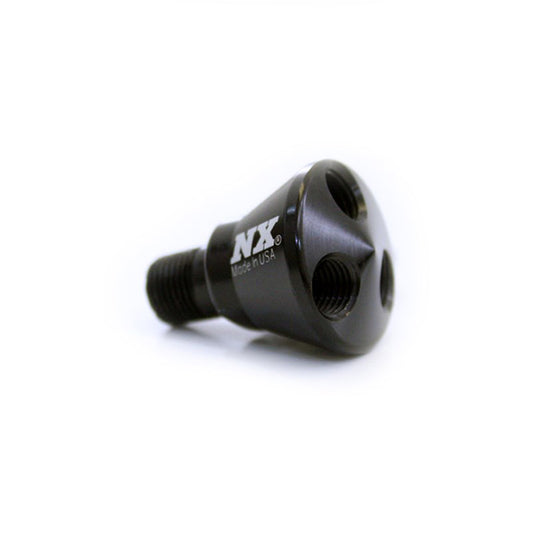 Nitrous Express - 3 PORT SHOWERHEAD DIST BLOCK (BLACK) - 15018