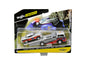 1957 Chevrolet Bel Air Gasser #786 Silver and Red with Ramp Tow Truck "Elite Transport" 1/64 Diecast Models by Maisto  free shipping USA