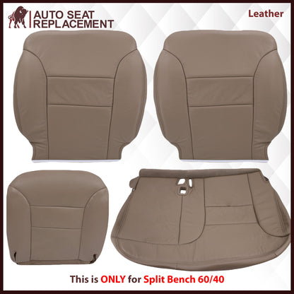 1995-1999 GMC Yukon/Sierra Seat Cover in Tan (60/40 Bench Bottoms): Choose your options