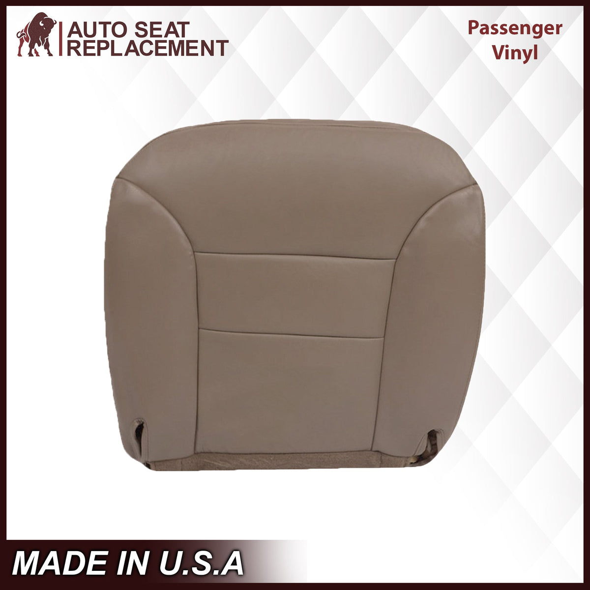 1995-1999 GMC Yukon/Sierra Seat Cover in Tan (60/40 Bench Bottoms): Choose your options