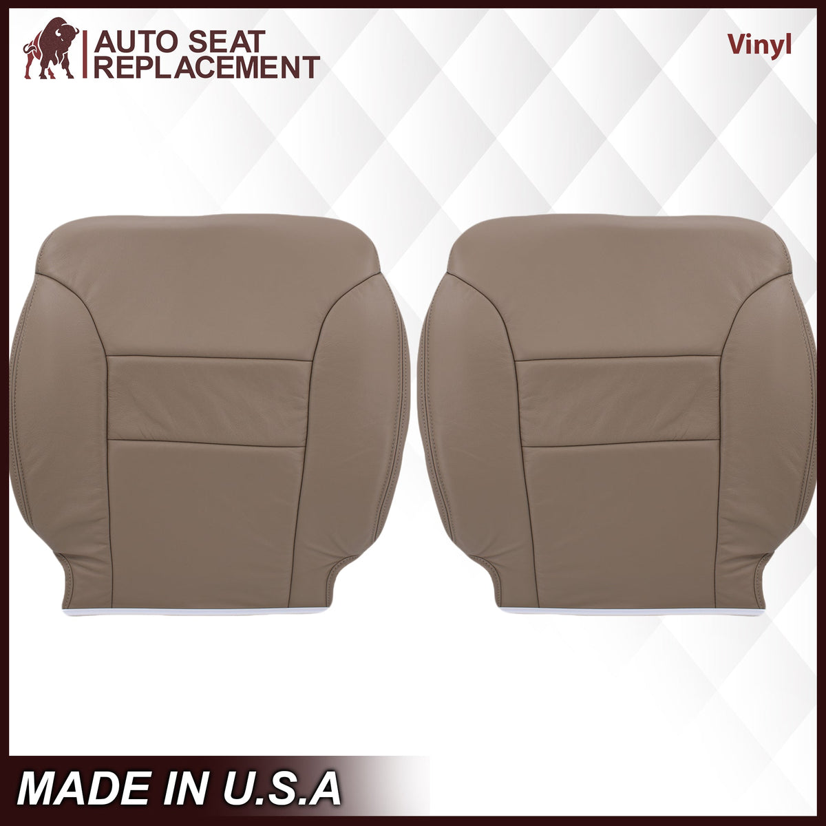 1995-1999 GMC Yukon/Sierra Seat Cover in Tan (60/40 Bench Bottoms): Choose your options