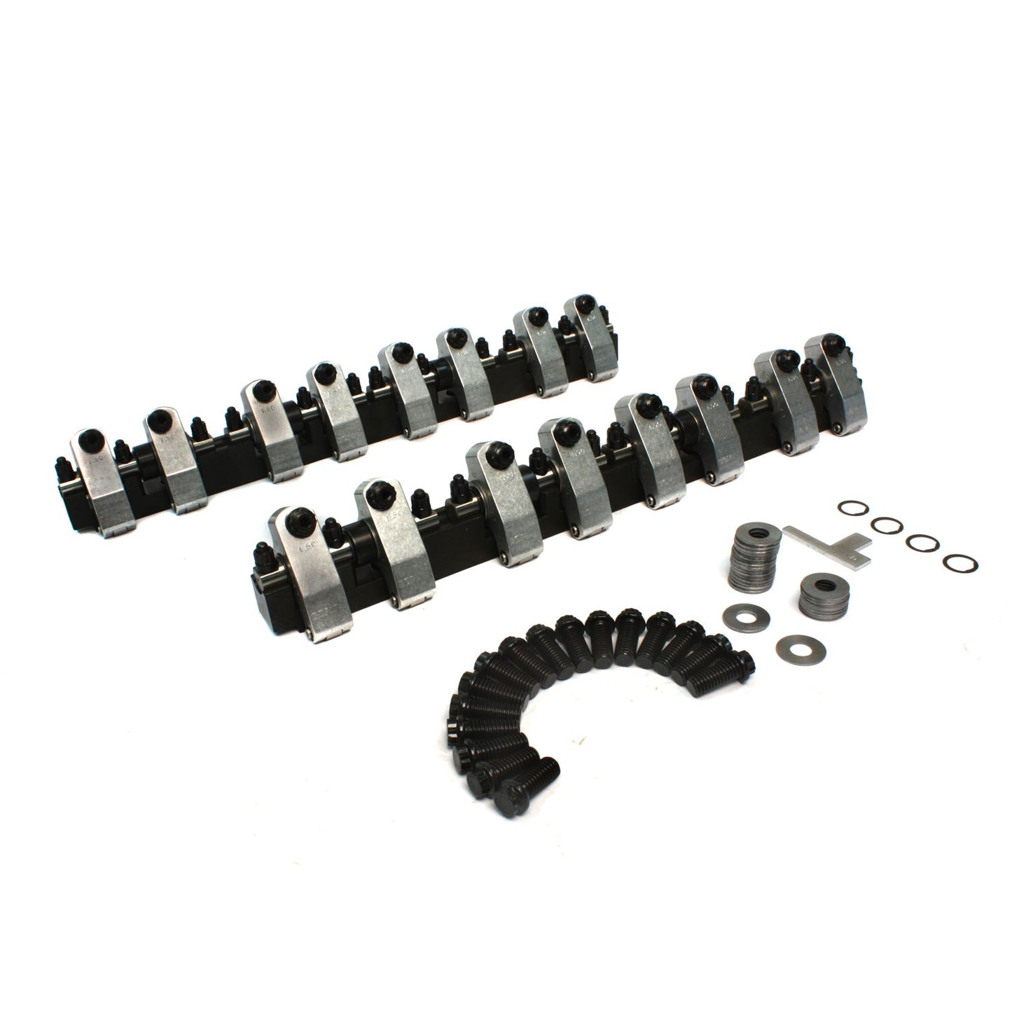 Shaft-Mount Aluminum 1.5 Ratio Rocker Kit For Pontiac W/ Edelbrock P8