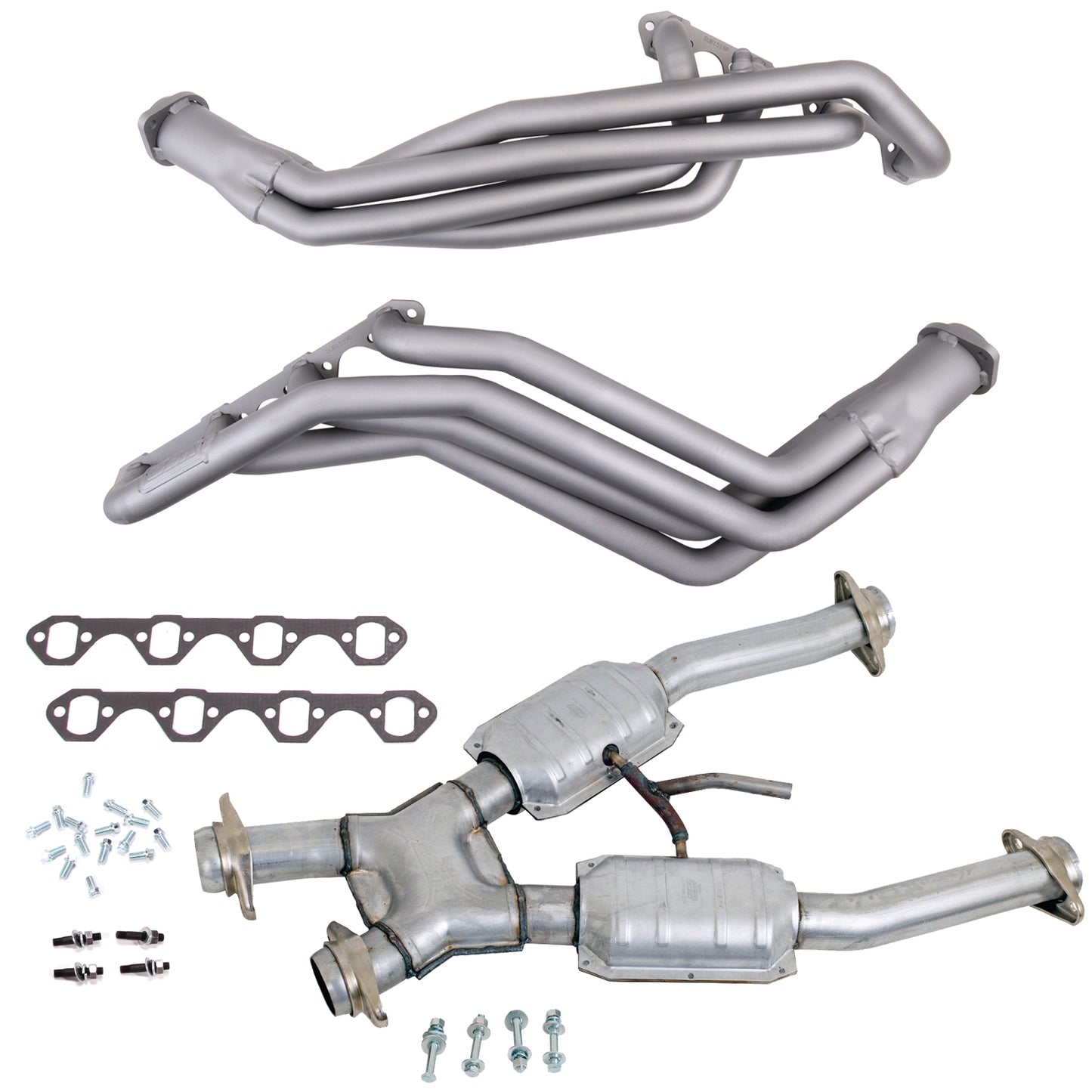 94-95 MUSTANG 5.0 1-5/8 LONG TUBE HEADERS PLUS MID PIPE (TITANIUM CERAMIC)