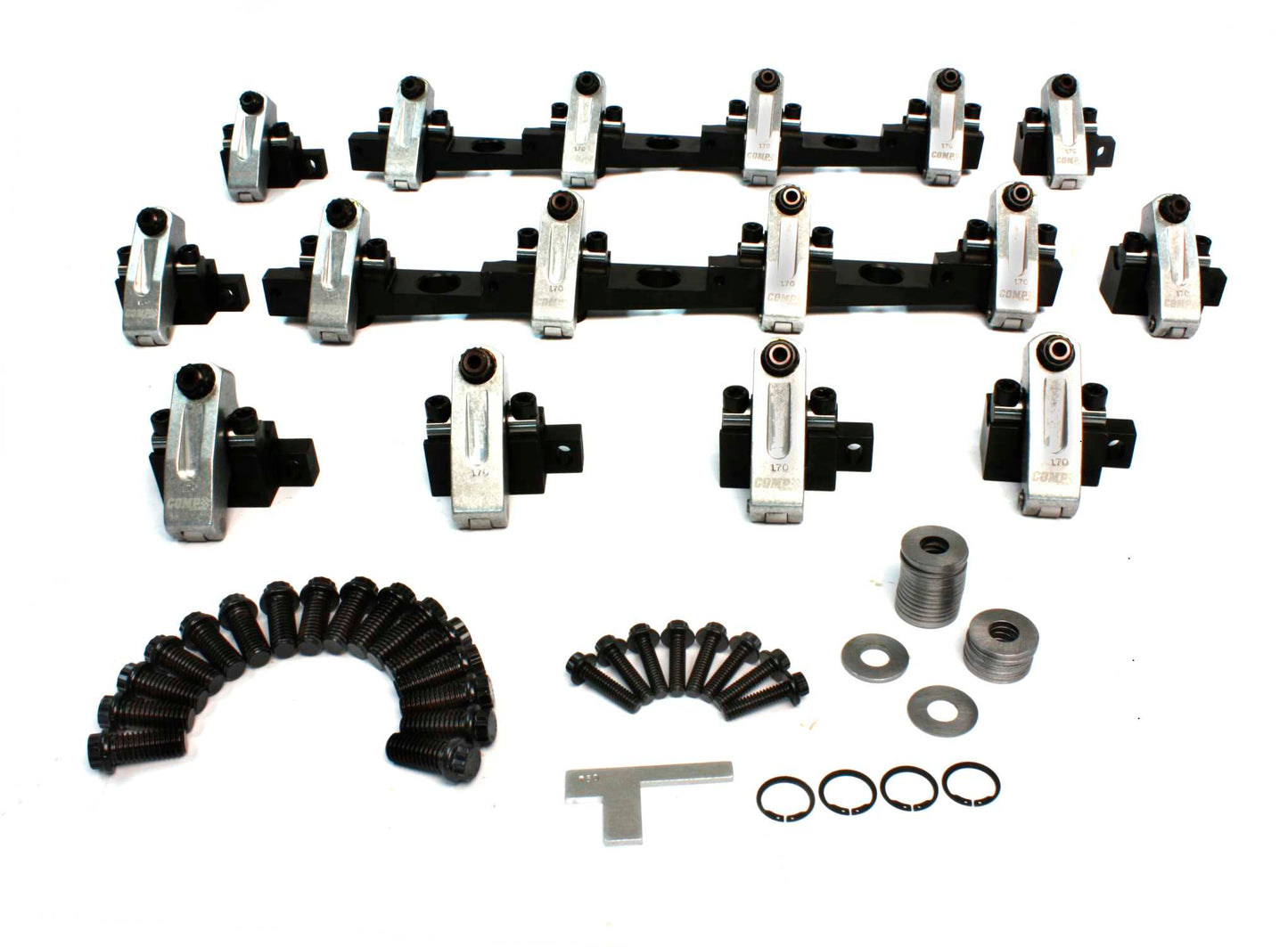 Shaft-Mount Aluminum 1.7 Ratio Rocker Kit For BBC W/ RHS Pro Action 320/360