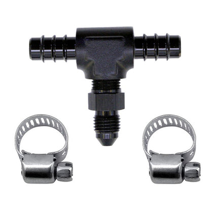 Nitrous Express - 5/16 FUEL T   5/16 HOSE BARB TO 4AN MALE - 15235