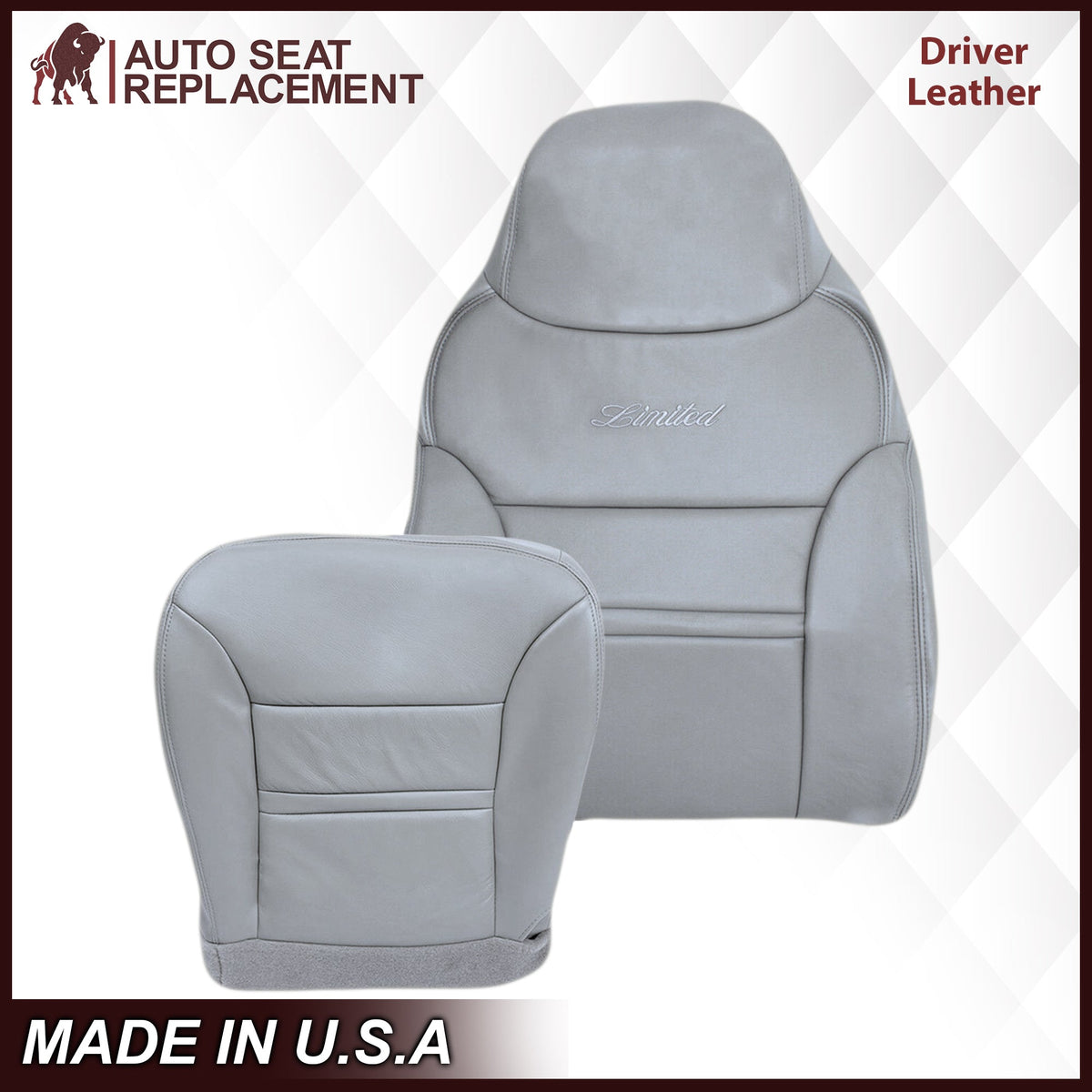 2000-2001 Ford Excursion Seat Cover in Gray: Choose From Variation