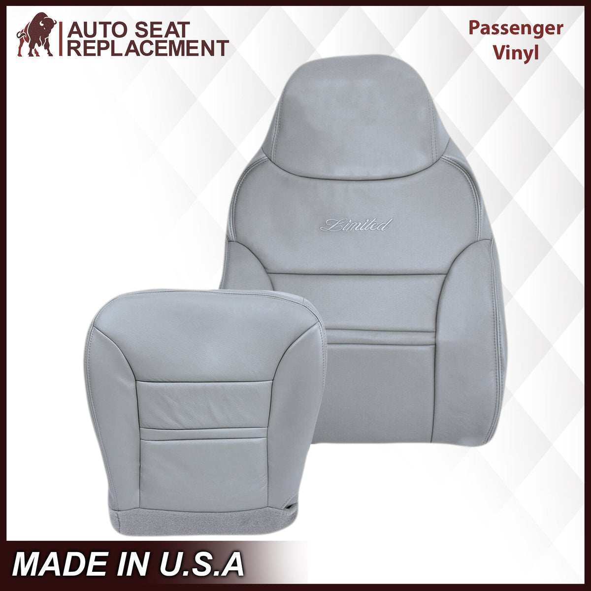 2000-2001 Ford Excursion Seat Cover in Gray: Choose From Variation