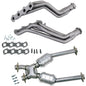 96-04 MUSTANG GT 1-5/8 LONG TUBE HEADERS PLUS MID PIPE (TITANIUM CERAMIC)