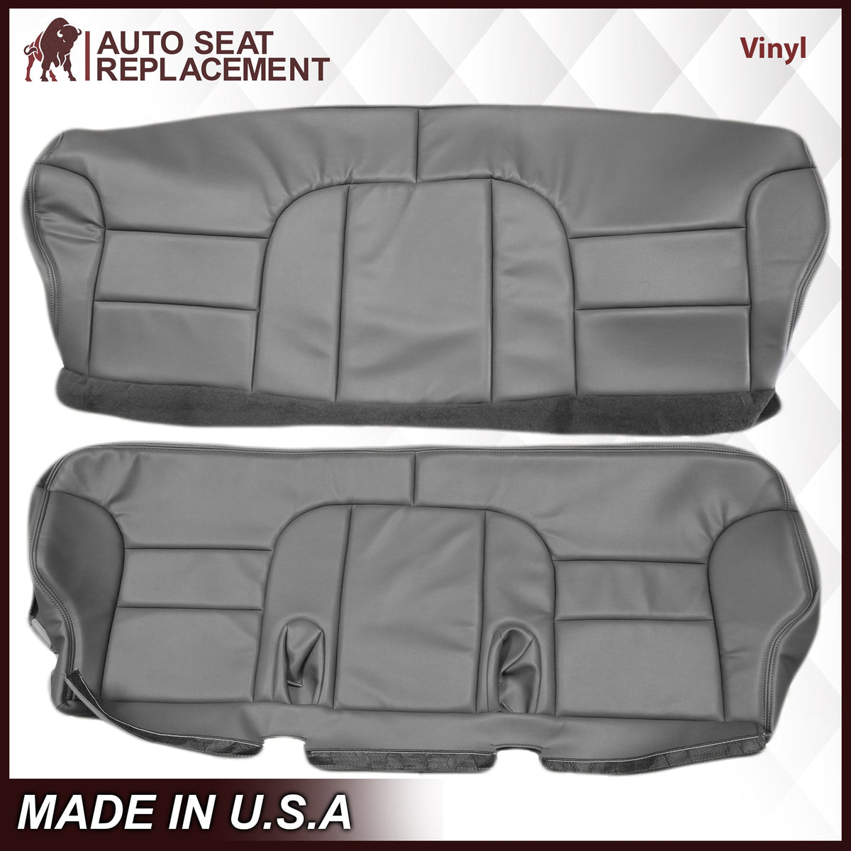 1995-1999 GMC Sierra SLT SLE 2nd Row Bench Seat Cover in Gray: Choose your options