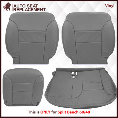 1995-1999 Chevy Tahoe/Suburban/Silverado Seat Cover in Gray (60/40 Bench Bottoms): Choose your options