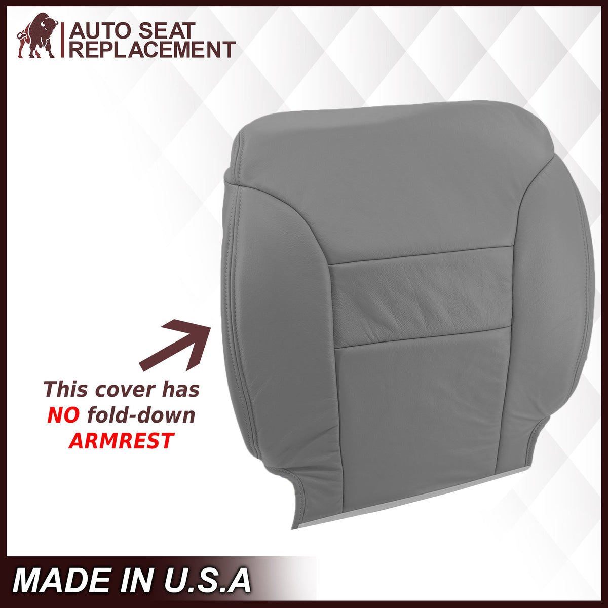 1995-1999 Chevy Tahoe/Suburban/Silverado Seat Cover in Gray (60/40 Bench Bottoms): Choose your options