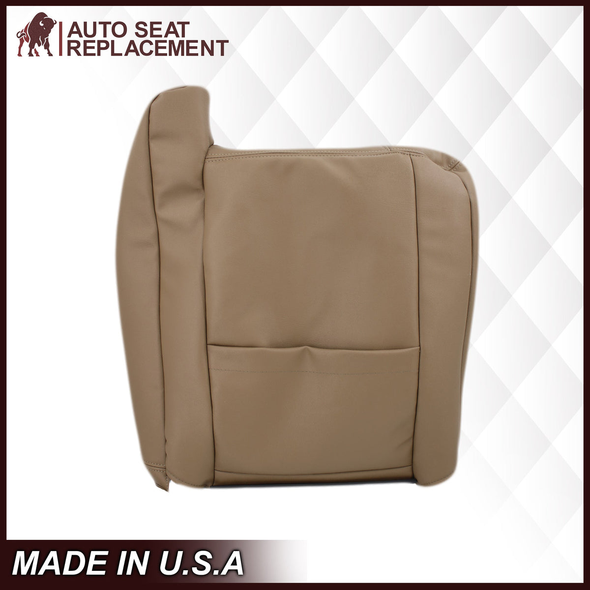 1999-2002 Chevy Silverado Seat Cover in Medium Dark Oak Tan (trim code 672 or 67i)