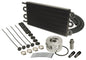 6 Pass Series 7000 Aluminum/Copper GM V8 Engine Oil Cooler Kit Sandwich Adapter