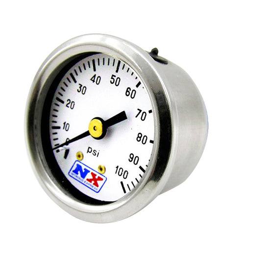 Nitrous Express - FUEL PRESSURE GAUGE (0-100 PSI) - 15512G