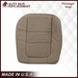 2001 Ford F250 F350 Lariat Perforated Seat Cover in Tan: Choose Leather or Vinyl